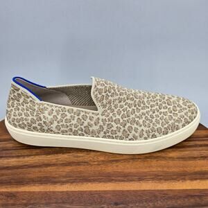 Rothy's Slip On Sneakers Women's 10.5 Cheetah Print Pebble Spot Comfort Shoes